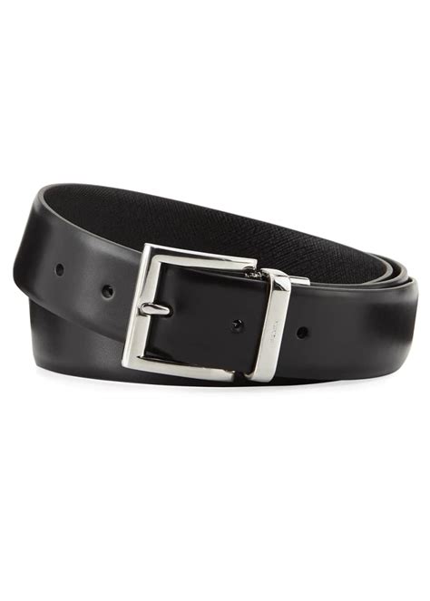 prada 1.3 w reversible vitello luxe belt|prada leather belts.